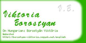 viktoria borostyan business card